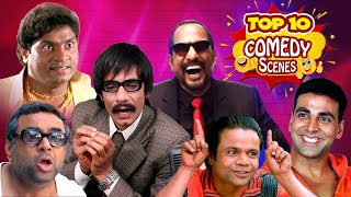 Top 10 Hindi Comedy Scenes  Paresh Rawal  Akshay Kumar Arshad Warsi  Johnny Lever  Rajpal Yadav [upl. by Rafaj]