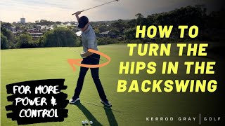 HOW TO TURN THE HIPS IN THE BACKSWING [upl. by Michelina]