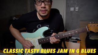 Classic Tasty Blues Jam Eric Gales  Joe Bonamassa Style  Game Guitarist [upl. by Hunger]