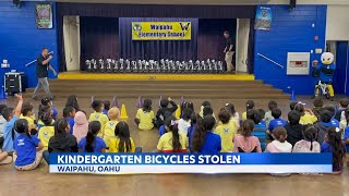 Over 20 bikes stolen from Waipahu kindergarten class [upl. by Jodoin]