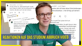 Die Reaktionen auf meinen Studienabbruch  Lasse Halisch [upl. by Pearlstein249]