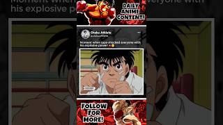 Ippos Explosive Power 💥Hajime no Ippo🥊anime hajimenoippo animeedit boxing animelover [upl. by Wiburg]