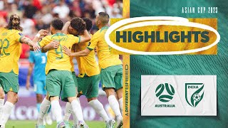 Australia vs India  Highlights  AFC Asian Cup 2023 [upl. by Fihsak]