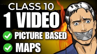 Class 10 SST All Picture Based Questions  Maps One shot🔥 CBSE 202324 [upl. by Kryska]