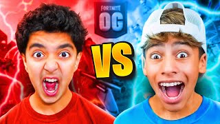 Little Brother Plays OG Fortnite With Ferran BABYSCRUBZ VS FERRAN [upl. by Eilliw84]