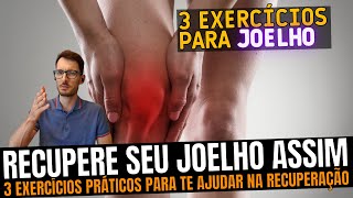 3 exercícios para lesões no joelho lesão de menisco entorse ou travamento [upl. by Afira548]