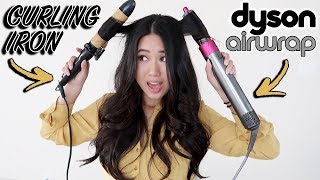 Dyson Airwrap VS Curling Iron  Which Is Better  Hair Tool Comparison amp Review [upl. by Ynnattirb]