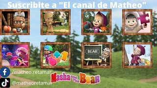 Masha y el Oso Juegos para niños El juego de la memoria [upl. by Oiramal]