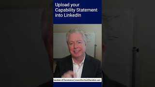 Visibility Fix  Upload your Capability Statement to LinkedIn  5 MIN Task [upl. by Anaxor]