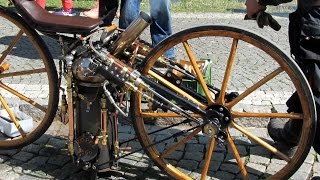 The FIRST Steam Motorcycle in the world ROPER 1869 year [upl. by Ahseneuq]