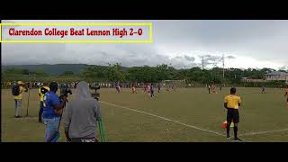 CLARENDON COLLEGE SCORED 2 GOALS VS LENNON HIGH [upl. by Claude]