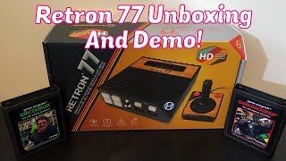 Hyperkin Retron 77 Unboxing And Gameplay with Emceemur [upl. by Enirehtak52]