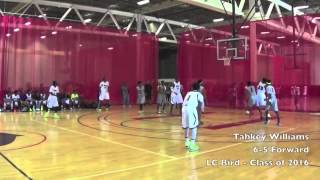 Tahkey Williams 65 Forward  Class of 2016 Sophomore Mix [upl. by Eillom64]