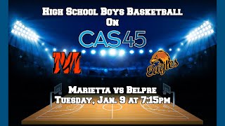 Marietta vs Belpre Boys High School Basketball [upl. by Malcom]