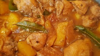 CHICKEN ADOBO WITH POTATOES AND PINEAPPLE [upl. by Lekcim]