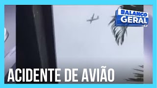 Balanço Geral conversa com especialista que testemunhou a queda do avião em Vinhedo SP [upl. by Erikson]