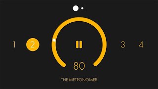 80 BPM 24 Modern Metronome  1 Hour Metronome 80 BPM [upl. by Ambrosi44]