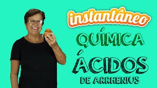 Ácidos de Arrhenius  Química  Leila  Instantâneo Aulas [upl. by Shyamal]