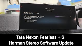 Tata Nexon Fearless Plus S  Harman Stereo Software update [upl. by Nael]