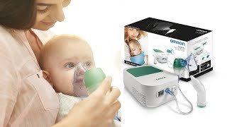 Aparat aerosoli pentru bebelusi si copii Omron DuoBaby NEC301 cu aspirator nazal nebulizator [upl. by Dora]