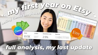 1 Year Realistic Results Selling Digital Products on Etsy 💸 full breakdown amp top tips for beginners [upl. by Adnovahs]