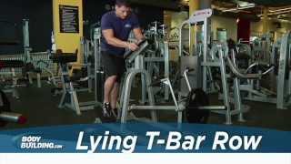 Lying TBar Row  Back Exercise  Bodybuildingcom [upl. by Garrity979]