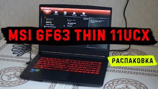 Обзор ноутбука MSI GF63 Thin 11UCX1609XRU MS16R6 [upl. by Placidia]