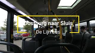 De Lijn bus 42 Oostburg naar Sluis in Zeeland Nederland [upl. by Tillinger879]