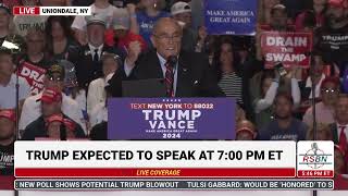 FULL SPEECH Mayor Rudy Giuliani at Trump Rally in Uniondale NY  91824 [upl. by Acisse]