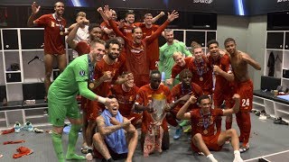 Inside the dressing room for Liverpools Super Cup celebrations  EXCLUSIVE FOOTAGE from Istanbul [upl. by Chapen]