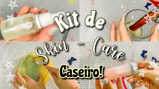 KIT DE SKIN  CARE CASEIRO 🧖🏻‍♀️💝🦋 [upl. by Anahgem]