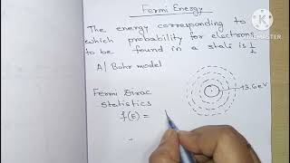 Fermi energy [upl. by Jasisa]