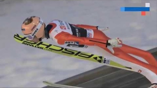 THE LONGEST SKI JUMP EVER 2535 M STEFAN KRAFT WORLD RECORD VIKERSUND 2017 [upl. by Ordnassela]