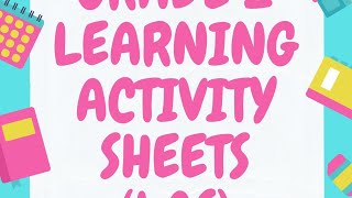 Grade 2 Learning Activity Sheets  Quarter 1 Week 3 [upl. by Stormie]