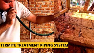 Termite piping system installation  Deemak ka permanent solution  termite control treatment [upl. by Ettevi954]