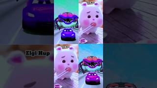 Epic escape Spider Bots McQueen Vs Rabbit cartoonCoffin dance song covershorts [upl. by Ramona]