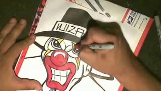 drawing a cholo clown speed drawing by WIZARD [upl. by Denna38]