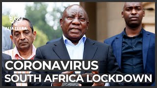 Coronavirus lockdown South Africa orders threeweek restrictions [upl. by Lyndy806]