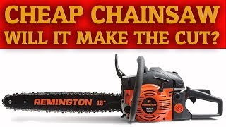 Trying Out a Cheap Chainsaw from Amazon  Remington RM4218 Rebel [upl. by Sevik]