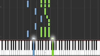 Dommage Bigflo amp Oli  Piano Synthesia Tuto [upl. by Odlaniger]