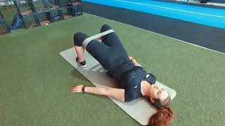 Banded Glute Bridge Abductions [upl. by Robyn]