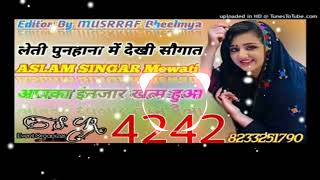 Serial Number 4242‼️AslamSinger👌MewatiSong👊2022🌲DjMix❤️DjLakkhiAlwar👇 [upl. by Rolyt983]