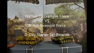 Flames of War Battle Report Waffen SS Example Forces VS British Example Force [upl. by Mandell]