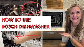 HOW to use a BOSCH Dishwasher  Dishwasher HACKS [upl. by Drofnats]