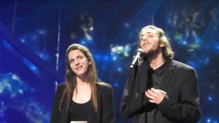 Salvador Sobral  Amar Pelos Dois Portugal LIVE Final inside Arena encore [upl. by Lyall904]