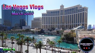 Las Vegas Vlog  March 2024  Day 9  Caesars Halal Guys Vanderpump Ole Red America NYNY Slots [upl. by Ennairrek]