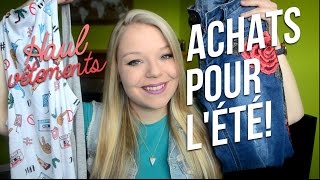 ACHATS POUR LÉTÉ haul vêtements [upl. by Oalsecnew567]