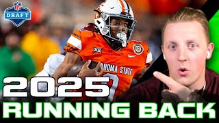 Top 12 Running Backs in the 2025 NFL Draft  The Draft Rankings Podcast [upl. by Limay]