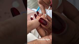 How to MASTER french tip nails 🤍 shorts frenchtips nailtutorial [upl. by Nibuz]