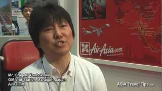 AirAsia X Japan Interview  JATA 2012  HD [upl. by Ethe873]